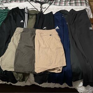9 pair pants/shorts XXL